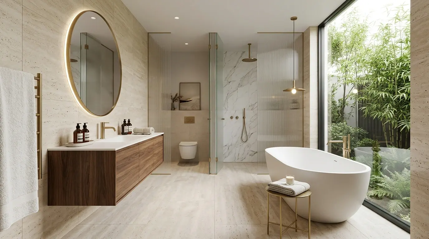 15 Model Kamar Mandi Sederhana Tapi Mewah, Desain Terbaik! - Arsitekita